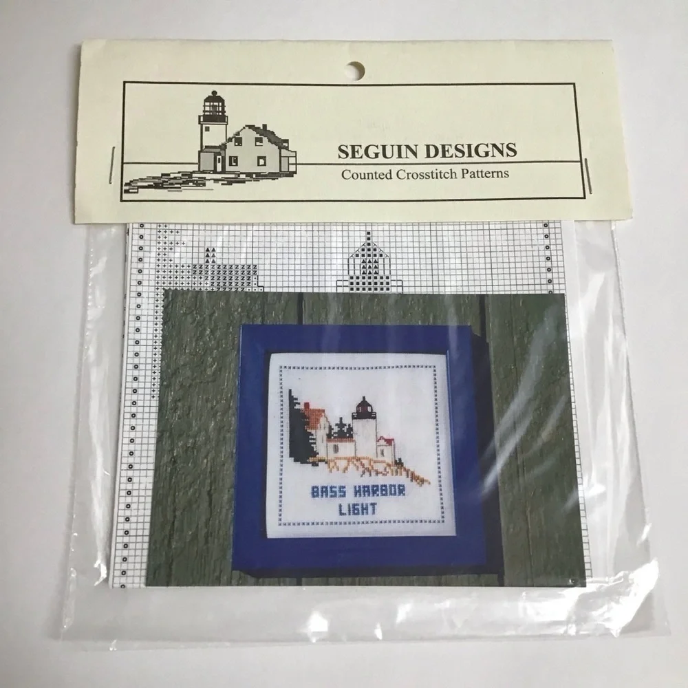 Bass Harbor Light Lighthouse ME Seguin Designs Counted Cross Stitch PATTERN ONLY